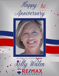Happy 1st anniversary, Kelly Walen! We're beyond fortunate to have you  within our family and are excited to celebrate many anniversaries in the  future with you. Have a wonderful day. Cheers!🥳