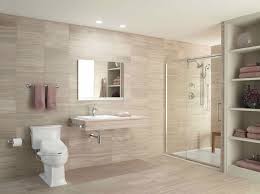 How to design and arrange a bathroom step by step for a disabled people? Create A Seamless Look With A Barrier Free Shower Base Universal Design Bathroom Accessible Bathroom Design Handicap Bathroom Design