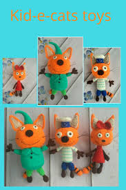 Kidecatstoys Threekittens Crochettoysfortoddlerstobuy Smalltoysforkids Kidecats Kidacats Handmade Toys Animal Decor Toys Gifts