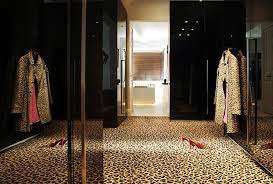 Leopard Print Floor Chic Dressing Room International Interior Design Leopard Carpet