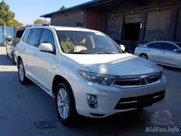 2012 highlander hybrid suv specs. Toyota Highlander Hybrid Limited 2012 White 3 5l 6 Vin Jtedc3eh7c2005077 Free Car History