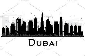 Black And White Pictures Of City Skylines Dubai Uae City Skyline City Skyline Silhouette City Silhouette City Skyline