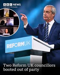 Two suspended Reform UK Kent county councillors have been expelled from the  party for bringing it into "disrepute". More here: https://bbc.in/4nl4bUD