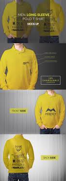 Contains special layers and smart object for your artworks. Long Sleeve Men Polo Shirt Mock Up Psd Css Author