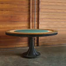 Poker Table Gaming Table Natural And Black In 2020 Table Games Modern Dining Table Modern Table