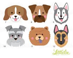 Dog Head Clipart Dog Face Clipart 16070 Etsy Dog Face Dog Quilts Animals For Kids