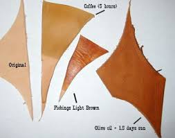 Dye Tests On Leather Coffee Olive Oil Sun Leather Dye Diy Leather Dye Dye