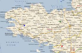 Bretagne Brittany Map Tregastel Pleumeur Bodou Morlaix