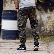 Разпродажба! Мода хип-хип камуфлажни панталони мъжете градинска jogger  панталони ежедневни тренировки за фитнес панталон еластичен колан харем  карго панталони мъжете < Мъжки дрехи - Outlet-Market.cam