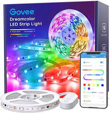 amazon com govee rgbic led strip lights 16 4 feet app control for bedroom kitchen room home i led strip lighting strip lighting led color changing lights