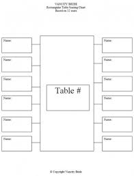 Free Individual Table Seating Charts Table Seating Chart