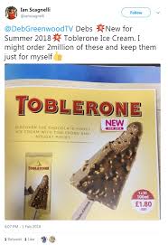 Vintage old black magic chocolate adv tin box england empty. Toblerone Releases Its First Ice Lolly In The Uk Express Digest