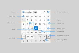 Calendar View Uwp Applications Microsoft Docs