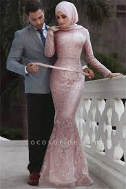 Fabulous High Neck Appliques Mermaid Prom Dress Di 2020 Gaun Perempuan Gaun Pengantin Sederhana Wanita