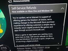 Microsoft Tests Steam Style Refunds For Xbox One Xbox One Xbox Windows 10 Games