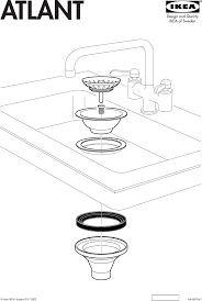 ikea atlant sink strainer assembly