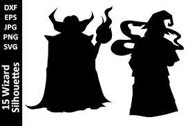 Download 15 Wizard Witch Silhouettes Clip Art Graphic By Oxyp Creative Fabrica PSD Mockup Templates