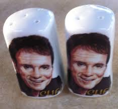 CLIFF RICHARD SALT & Pepper Pots £12.50