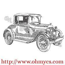 Old Car Sketch Car Sketch Old Vintage Cars Car Drawings