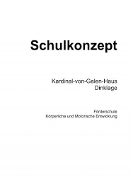 24 stunden pflege zu hause. Schulkonzept Kardinal Von Galen Haus Dinklage