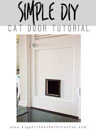 Simple Diy Cat Door Tutorial Cat Door Diy Interior Cat Door Cat Diy