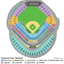 77 complete tropicana field baseball seating chart