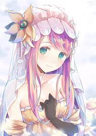 Hd Wallpaper Anime Anime Girls Blue Eyes Pink Hair Flower In Hair Wallpaper Flare