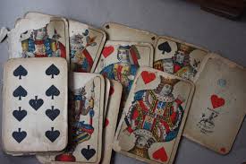 They are thought to have developed during the twelfth century from divination implements or as a derivative of chess. Stacking The Deck A Playing Card Press American Bookbinders Museum San Francisco
