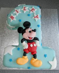 Mickey Mouse Number 1 Cake Mickey Mouse Cake Decorations Disney Cakes Cake Decorating