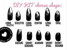 Press On Nails Measuring Tape Flat Rounded Nail Bed Starter Set Sizing Kit The Biggest Selection Of Shapes Find Out Your Nail Size Diy Nails Press On Nails Diy Acrylic Nails