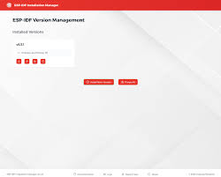 Version Management (GUI) - ESP-IDF Installation Manager