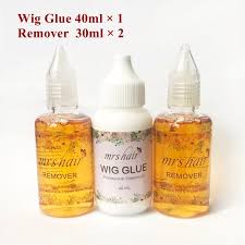 We've also seen some ladies try rubbing alcohol and ice cubes. 40ml Mrshair Lace Wig Glue Wig Tape Glue Remover 30ml Hair Bond Invisible Adhesive Hair Glue Extension Liquid Replacement Tool Hair Glue Lace Wig Glue Lace Wigs