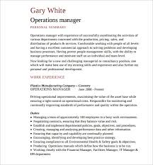 Use your profile to give recruiters insight into your professional personality. Free 9 Sample Operations Manager Resume Templates In Pdf Ms Word