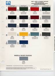 1997 Landrover Color Code Land Rover Defender Paint Code