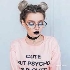 Girls With Magical Appearance Inspired Beauty Bun Hairstyles Hair Styles Round Glasses Men