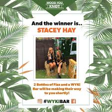 Maybe you would like to learn more about one of these? Wood You Knot We Are Delighted To Announce The Winner Of Our Wyki Bar Summer Selfie Competion In Collaboration With Ed Cornexchange Is Stacey Hay Congratulations Stacey We Will Contact You