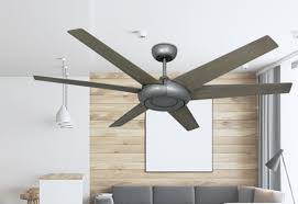 The room also features a small wooden ceiling fan above the bed. Elegant 60 In Indoor Outdoor Brushed Nickel Ceiling Fan Dan S Fan City C Ceiling Fans Fan Parts Accessories
