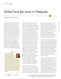 The whole situation of child care services in malaysia. Https Www Childcareexchange Com Library 5017501 Pdf
