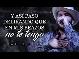 Por su amor has hecho cosas que jamás harías por mí tal vez las mismas que de tonto hice por ti ya no fumas y no bebes en reuniones porque él te lo pidió pero sé que alguien puede hacer lo mismo por mi amor. Letra Amor Platonico Carin Leon Lyric Video Youtube Platon Amor Platonico Amor