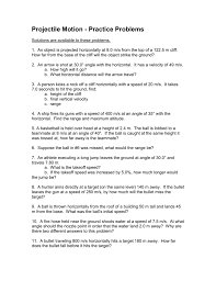In this worksheet, we will practice analyzing the motion of objects that move horizontally while undergoing constant vertical acceleration. Projectile Practice Probs