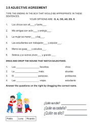 Check spelling or type a new query. 3 5 Adjective Noun Agreement Worksheet