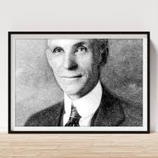 Henry Ford, Inventor by JS Art Print by Esoterica Art Agency