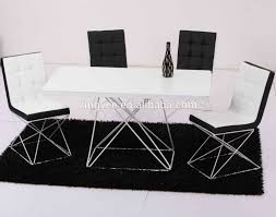 Accent your living room with a coffee, console, sofa or end table. Modern Living Dining Room Tables Chair Sets Furniture Design Metal Frame Black White Lacquer Glass Dining Table Buy Tables Chair Sets Dining Room Set Dinner Table Set Product On Alibaba Com