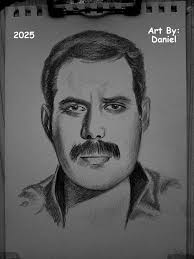 Quick Sketch 2025 Freddie <3 A4 Sketchpad Graphite pencils.  [#Artbydaniel](https://www.instagram.com/explore/tags/artbydaniel/?hl=en)