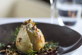 Fenouil Confit Coulis Cassis Fromage Cottage Et Noisette Du Piemont Huile D Olive Fumee Recette En 2020 Fenouil Confit Fenouil Fromage Cottage