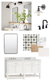 Construction in the kids's bathroom is officially completed and their bathroom is transforming before our very eyes. Kids Bath Remodel Inspiration Greige Design