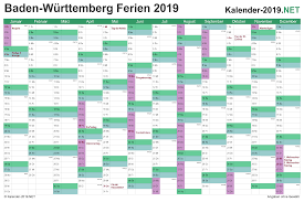 Termine bundeslandweit zu schulferien für das jahr 2021 auf ferienwiki.de,. Ferien Baden Wurttemberg 2019 Ferienkalender Ubersicht