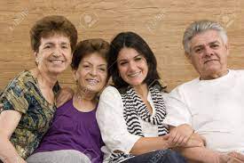 Family Enjoying With Her Mature Mother Father And Aunt Stock Photo, Picture  And Royalty Free Image. Image 10909725.