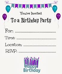 Birthday invitation printing is easy with our online printing services and free invitation card maker. Purple Birthday Invitation Free Personalised Greetings