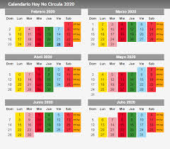El hoy no circula sabatino está vigente desde las 5:00 hasta las 22:00 horas de este sábado para la capital del país y la zona conurbada del estado de méxico. Hoy No Circula 2020 Sabado 29 De Febrero En Cdmx Y Edomex Mexico Nchs La Republica